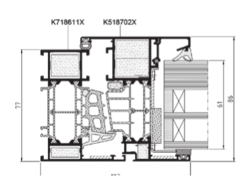 EI30 Openable Fire Rated Windows - Section Detail 1